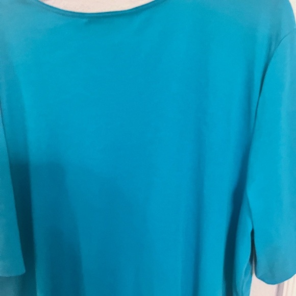 Karen Scott Teal Blue  Eiffel Tower Top Size 3 - Picture 15 of 15